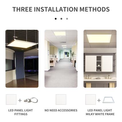 Aigostar - Pannello LED da incasso LED/40W/230V 6500K 60x60cm bianco