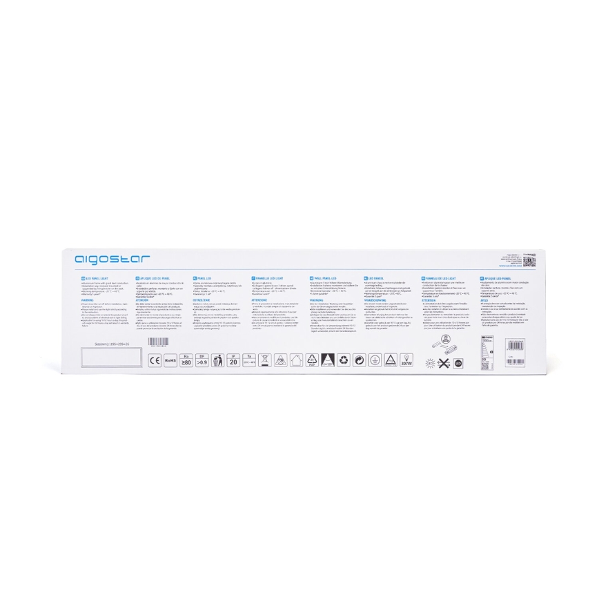 Aigostar - Pannello LED da incasso LED/50W/230V 4000K 120x30cm bianco