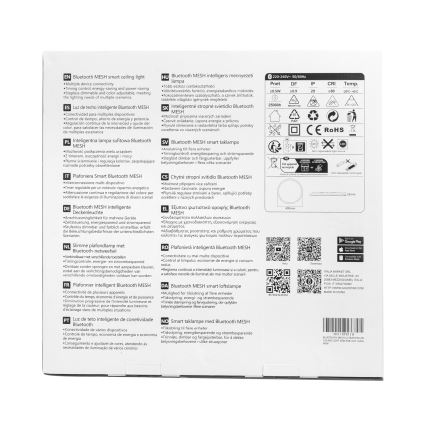 Aigostar - Plafonier RGBW à intensité variable MESH LED/36W/230V 3000-6500K blanc + Télécommande