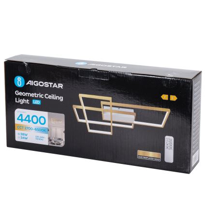 Aigostar - Plafoniera LED dimmerabile LED/38W/230V 2700-6500K + telecomando