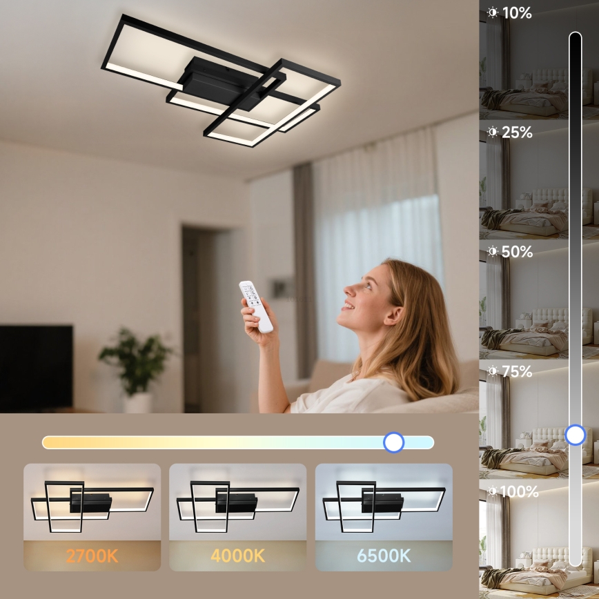 Aigostar - Plafoniera LED dimmerabile LED/38W/230V 2700-6500K + telecomando