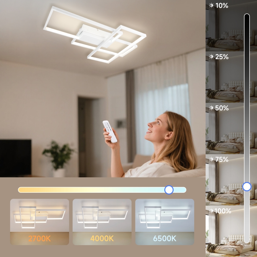 Aigostar - Plafoniera LED dimmerabile LED/38W/230V 2700-6500K + telecomando