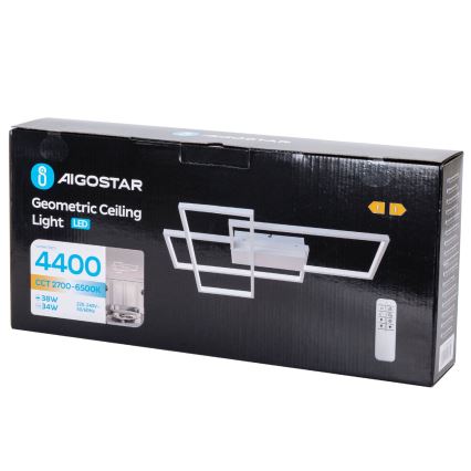 Aigostar - Plafoniera LED dimmerabile LED/38W/230V 2700-6500K + telecomando