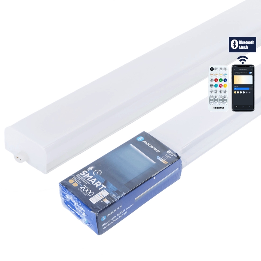 Aigostar - Plafoniera LED dimmerabile tipo fluorescente MESH LED/18W/230V 3000-6500K