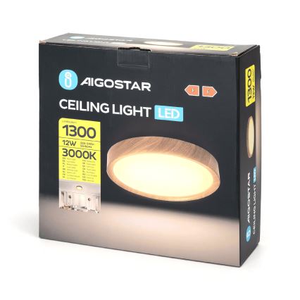 Aigostar - Plafoniera LED LED/12W/230V 3000K diametro 26,3 cm