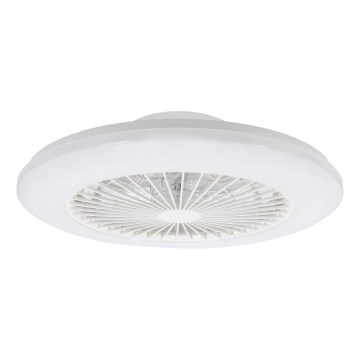Aigostar - Plafonnier à intensité variable avec ventilateur LED/40W/230V 2700-6500K d. 48,5 cm blanc + Télécommande