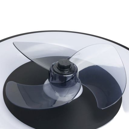 Aigostar - Plafonnier à intensité variable avec ventilateur MESH LED/40W/230V 2700-6500K noir + Télécommande