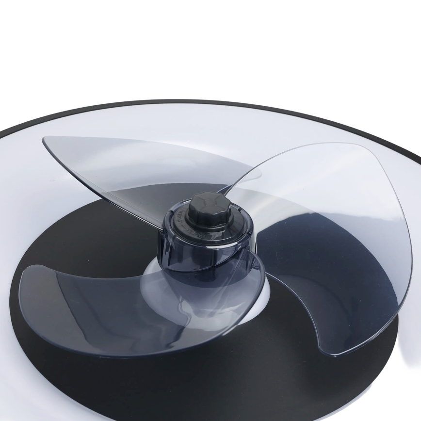Aigostar - Plafonnier à intensité variable avec ventilateur MESH LED/40W/230V 2700-6500K noir + Télécommande