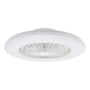 Aigostar - Plafonnier à intensité variable avec ventilateur MESH LED/40W/230V 2700-6500K blanc + Télécommande
