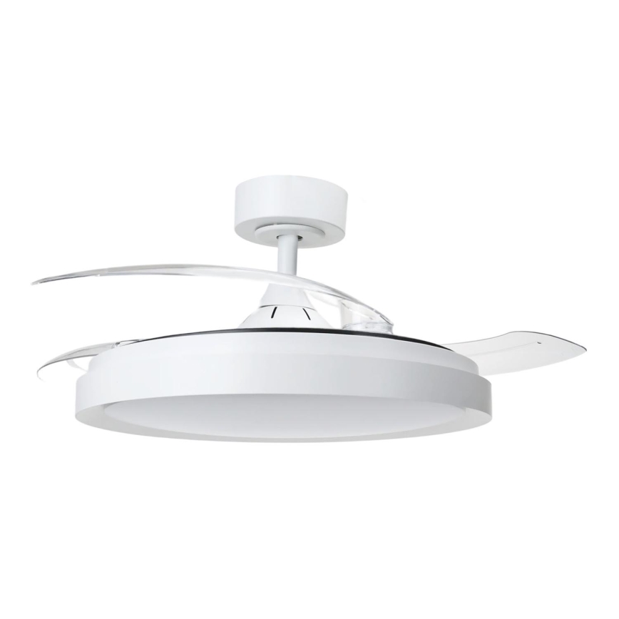 Aigostar - Plafonnier à intensité variable avec ventilateur MESH LED/50W/230V 2700-6500K noir + Télécommande