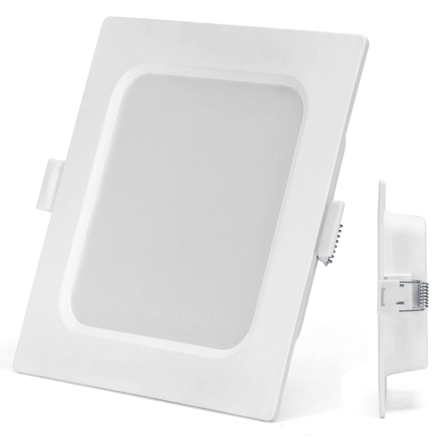 Aigostar - Plafonnier encastré LED/6W/230V 6500K 12x12 cm blanc