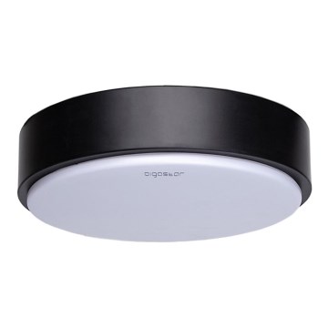 Aigostar - Plafonnier LED/12W/230V 3000K d. 23 cm noir