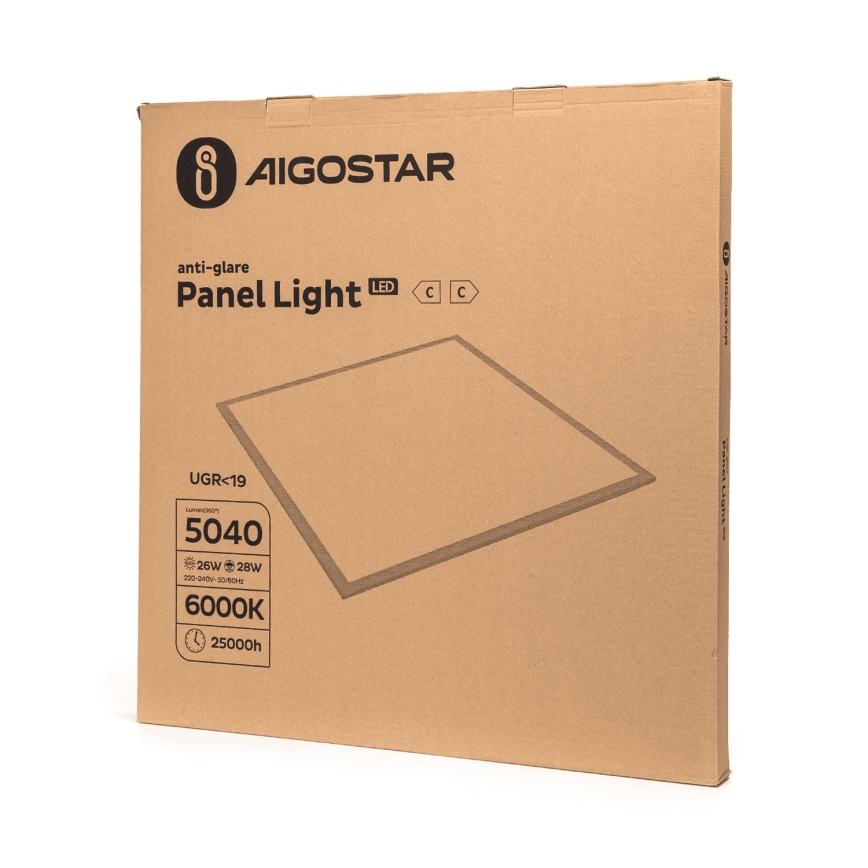 Aigostar - Plafonnier LED en saillie LED/28W/230V 6000K 59,5x59,5 cm
