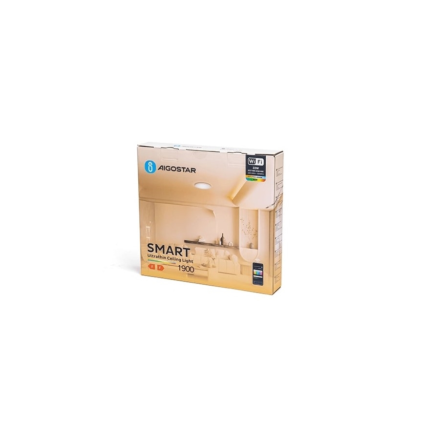 Aigostar - Plafonnier RGBW à intensité variable LED/22W/230V 2700-6500K Wi-Fi