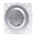 Aigostar - Presa da parete SCHUKO senza cornice 250V/16A, argento