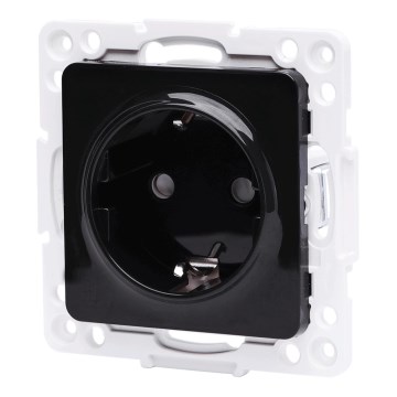 Aigostar - Presa da parete senza cornice SCHUKO 250V nera