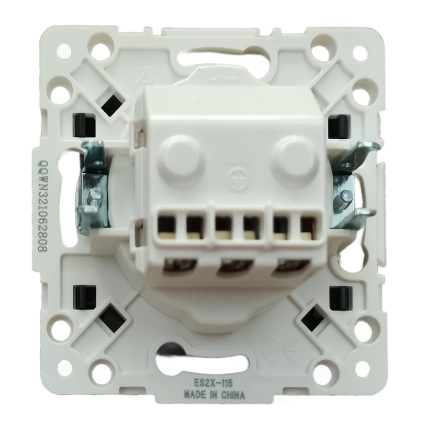 Aigostar - Presa da parete senza cornice SCHUKO 250V nera