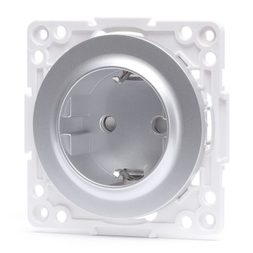 Aigostar - Prise murale SCHUKO sans cadre 250V/16A argentée