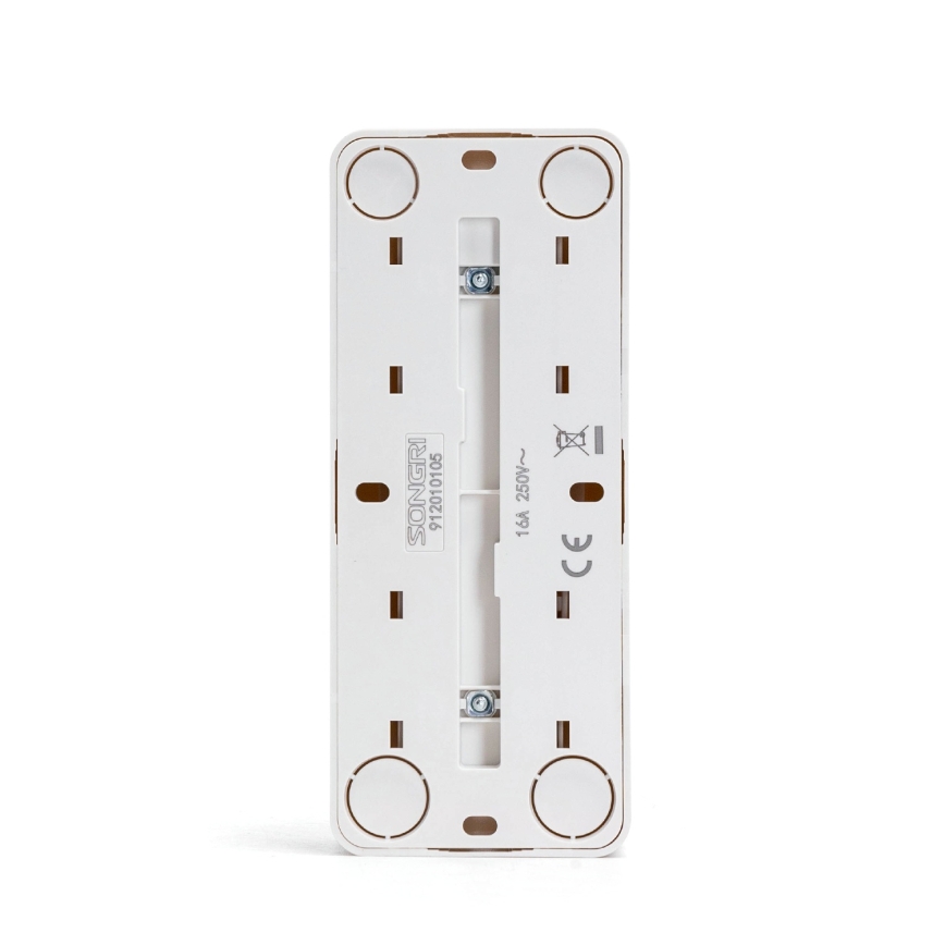 Aigostar - Prise murale triple domestique SCHUKO 250V blanche