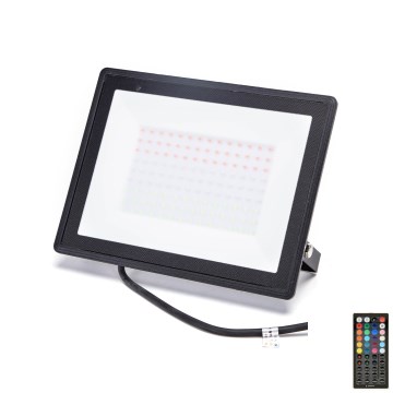 Aigostar - Proiettore LED RGB dimmerabile LED/100W/230V IP65 + telecomando