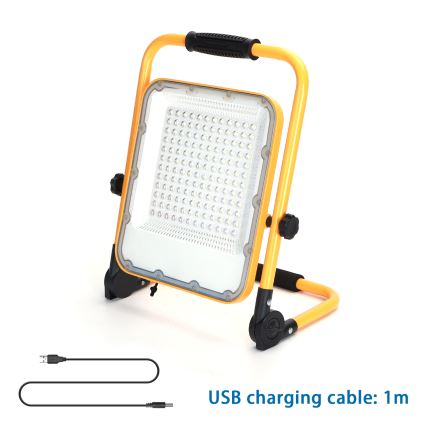 Aigostar - Proiettore ricaricabile dimmerabile LED/100W/5V 6500K IP65