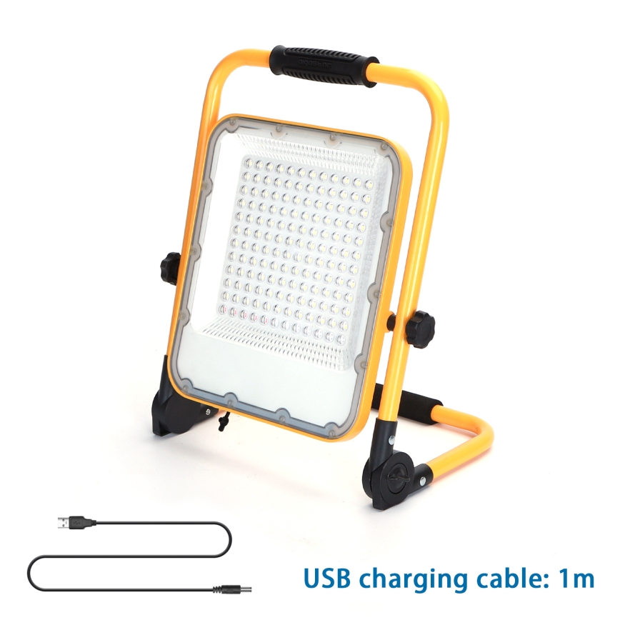 Aigostar - Proiettore ricaricabile dimmerabile LED/100W/5V 6500K IP65