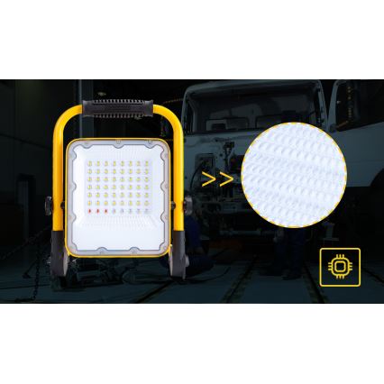 Aigostar - Proiettore ricaricabile dimmerabile LED/100W/5V 6500K IP65