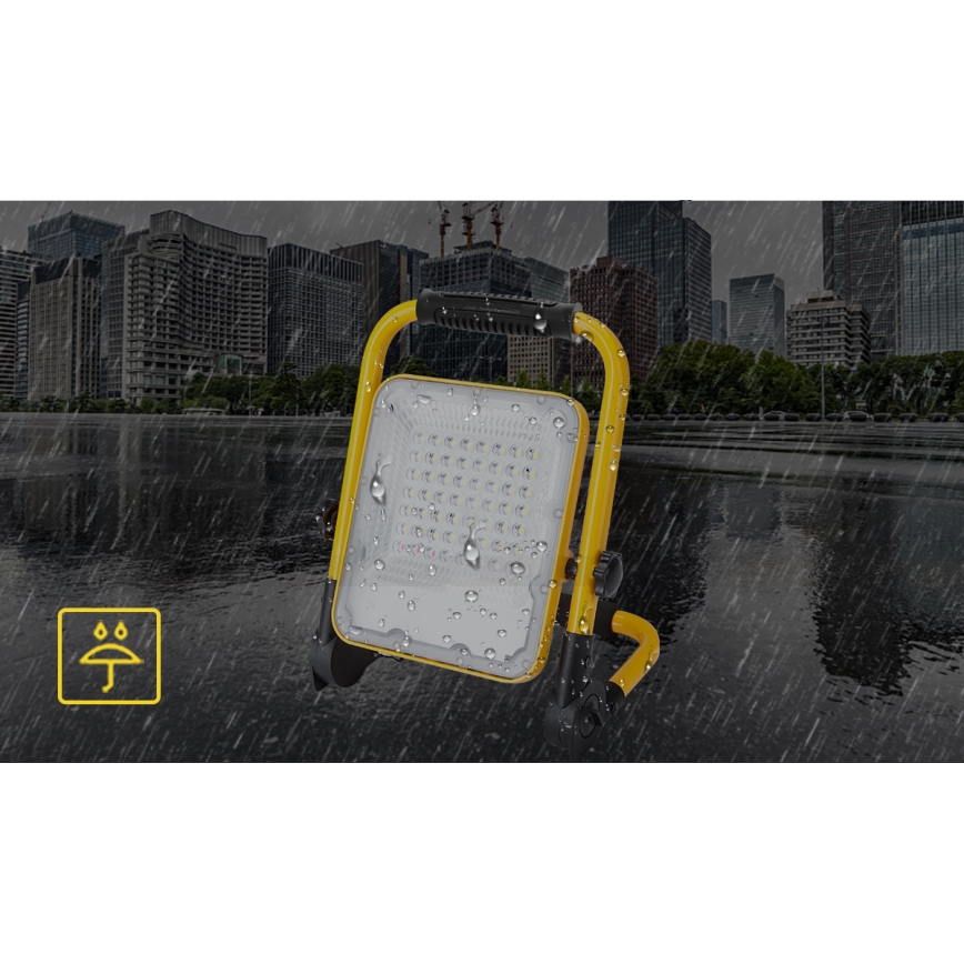 Aigostar - Proiettore ricaricabile dimmerabile LED/100W/5V 6500K IP65