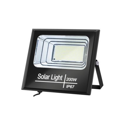 Aigostar - Proiettore solare dimmerabile LED/200W/3,2V IP67 + TC