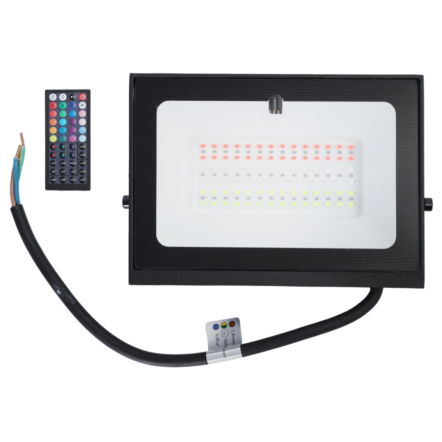 Aigostar - LED RGB Projecteur LED/50W/230V IP65 + télécommande