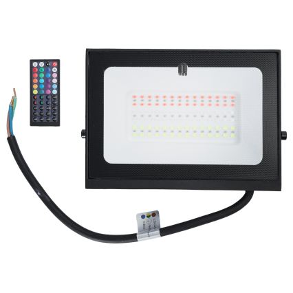 Aigostar - projecteur LED RVB dimmable LED/50W/230V IP65 + télécommande
