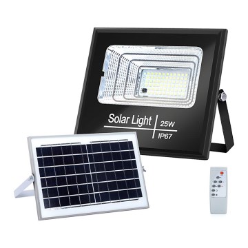 Aigostar - Projecteur solaire à intensité variable LED/25W/3,2V IP67 + télécommande