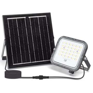 Aigostar - Projecteur solaire à intensité variable LED/50W/3,4V 3000/4000/6500K IP66 + Télécommande
