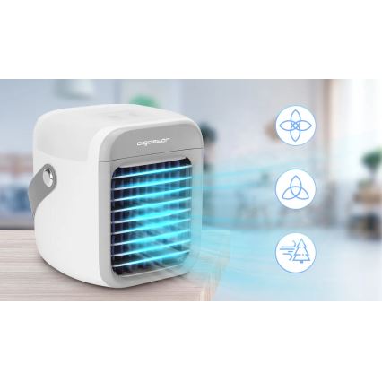 Aigostar - Raffreddatore d'aria portatile 8W/5V bianco