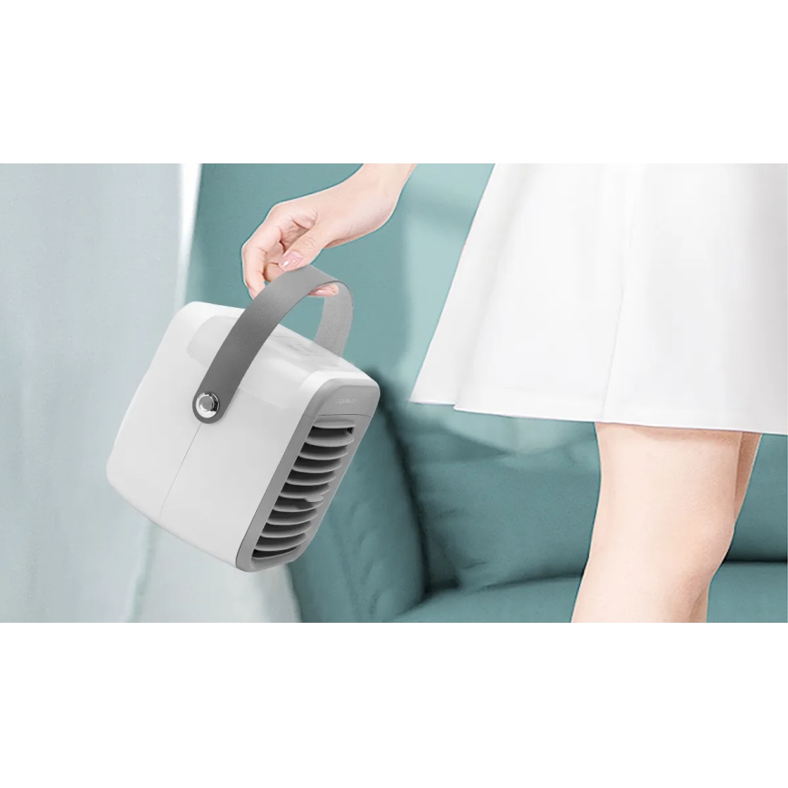 Aigostar - Raffreddatore d'aria portatile 8W/5V bianco