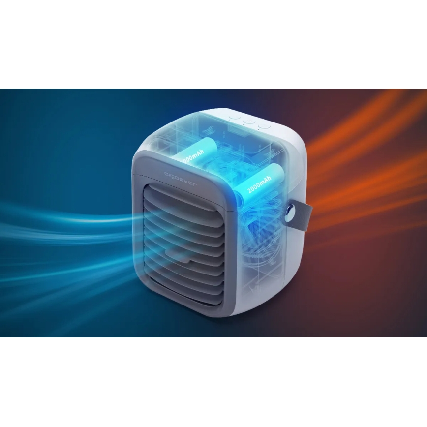 Aigostar - Raffreddatore d'aria portatile 8W/5V bianco