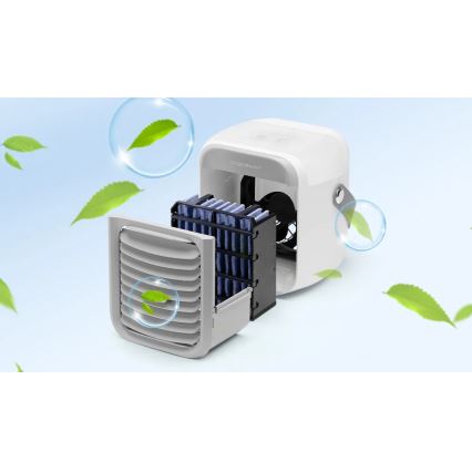 Aigostar - Raffreddatore d'aria portatile 8W/5V bianco