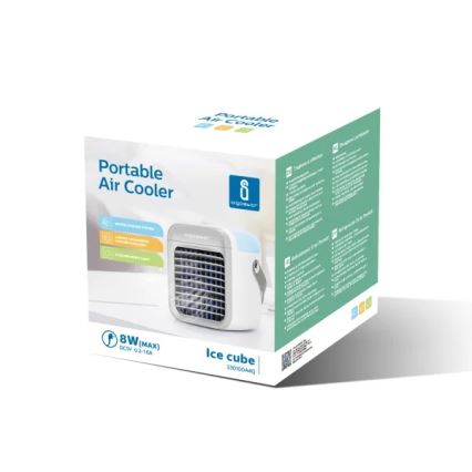 Aigostar - Raffreddatore d'aria portatile 8W/5V bianco