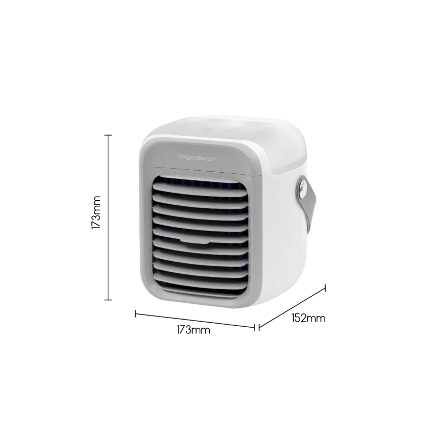 Aigostar - Raffreddatore d'aria portatile 8W/5V bianco
