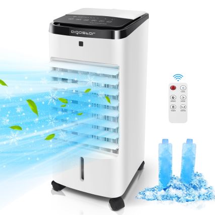 Aigostar - Raffrescatore d'aria 60W/230V bianco/nero + telecomando