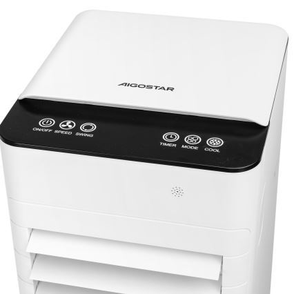 Aigostar - Raffrescatore d'aria 80W/230V bianco + telecomando