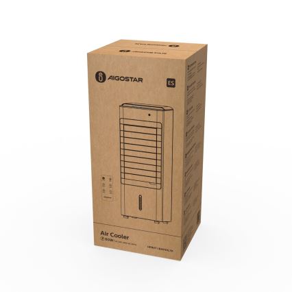 Aigostar - Raffrescatore d'aria 80W/230V bianco + telecomando