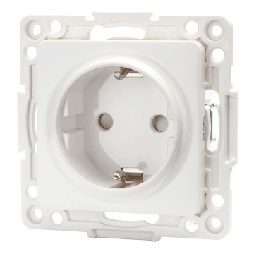 Aigostar - Rahmenlose Haushaltssteckdose SCHUKO 250V weiß