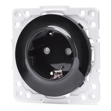 Aigostar - Rahmenlose SCHUKO-Haushaltssteckdose 250V/16A, schwarz