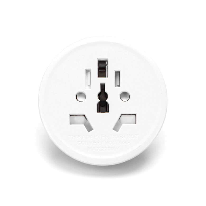 Aigostar - Reiseadapter für EU-Steckdosen, weiß