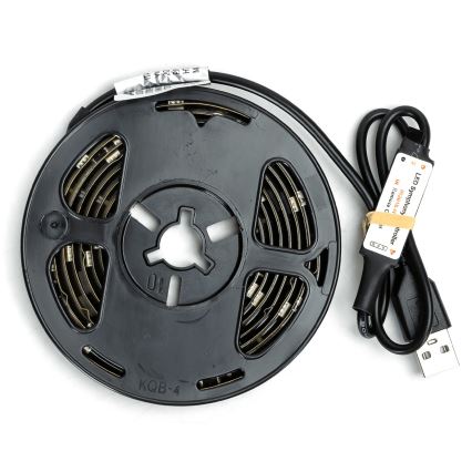 Aigostar - Ruban LED RGBIC dimmable 2 m LED/4,9W/5V + télécommande