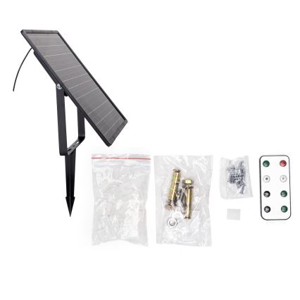 Aigostar - Bande LED solaire dimmable LED/20W/3,2V 20 m 2700K IP65 20000 mAh + télécommande