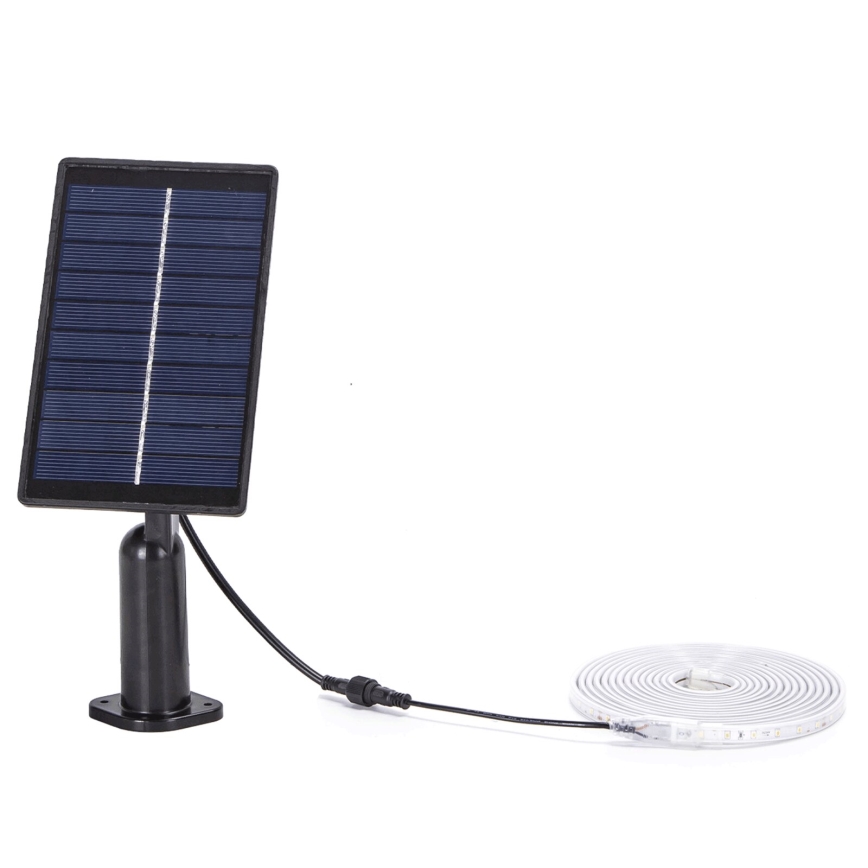 Aigostar - Ruban LED solaire RVB dimmable LED/1,6W/3,2V 3+2m IP65 1800 mAh + télécommande