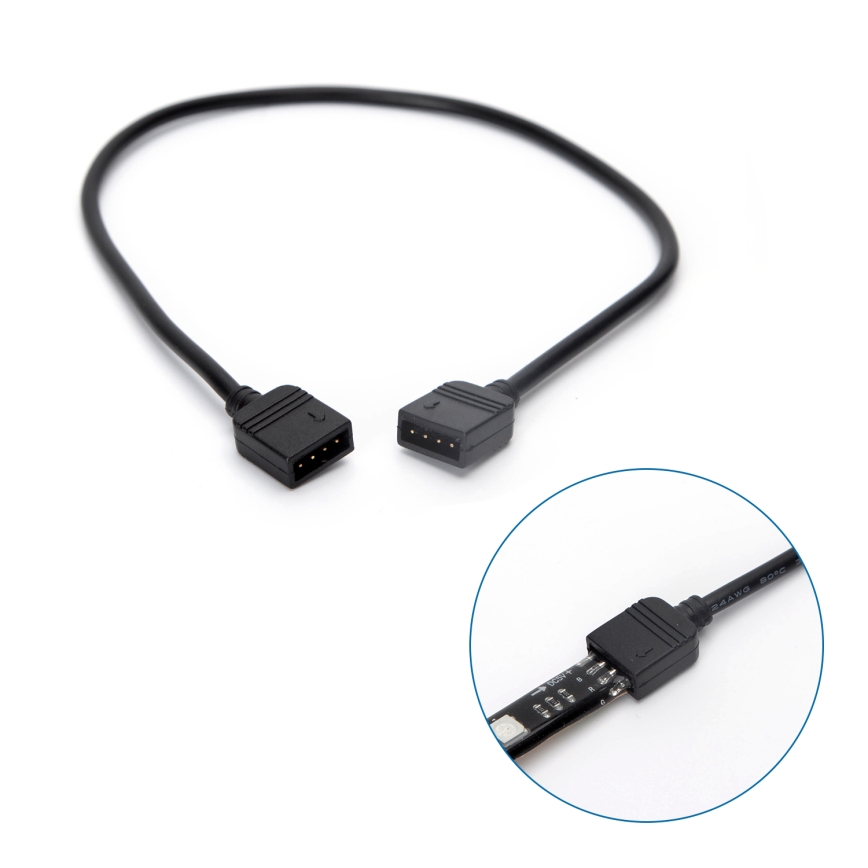 Aigostar - Ruban RGB  connecté à intensité variable 4x0,5m LED/4,5W/5V Wi-Fi + télécommande