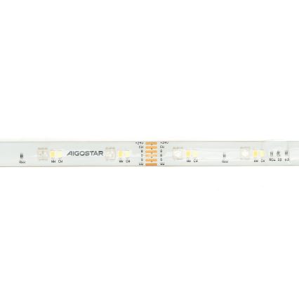 Aigostar - Ruban RGBW à intensité variable 5m MESH Smart LED/24W/230V 2700-6500K + télécommande